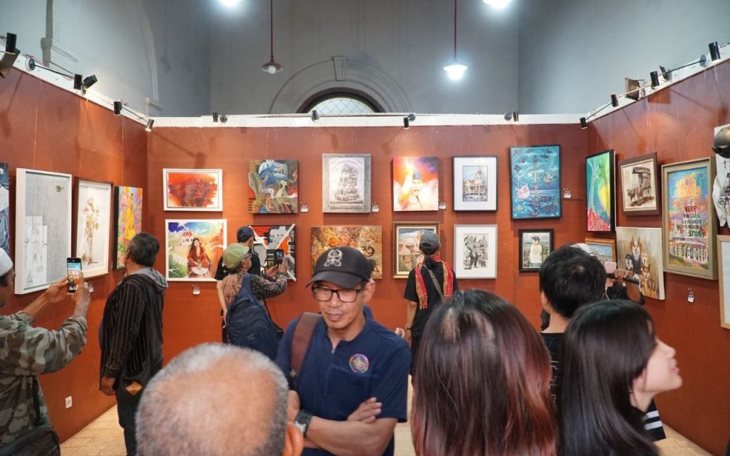 Surabaya artists unite at Galeri Merah Putih for Art for Freedom, using 34 paintings to protest gallery evictions and preserve the city's vibrant art scene.