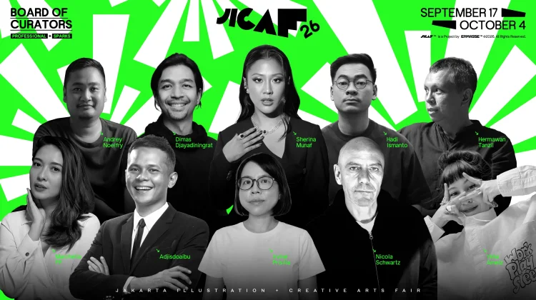 Explore JICAF 2026 in Jakarta. Featuring curators like Sherina Munaf, this art fair celebrates rising talents and professional illustrators from Indonesia.